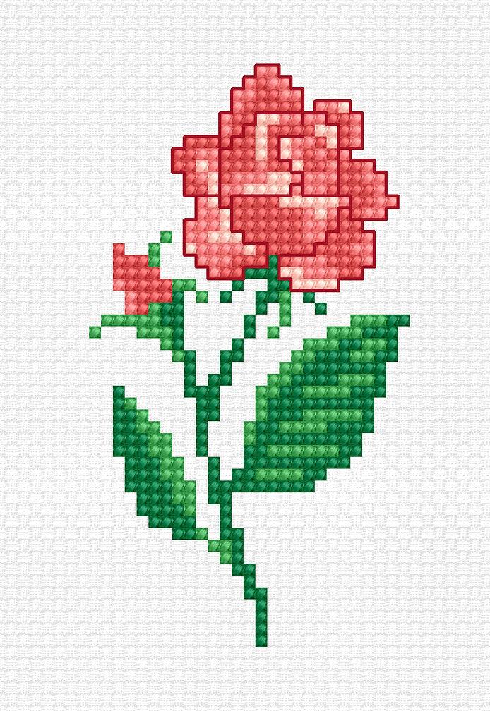 Cross Stitch Kit Luca-S - Rose, B1062 - Luca-S Cross Stitch Kits