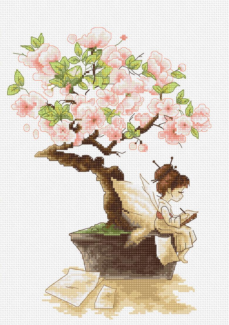 Cross Stitch Kit Luca-S - Sakura's Fairy, B1114 - Luca-S