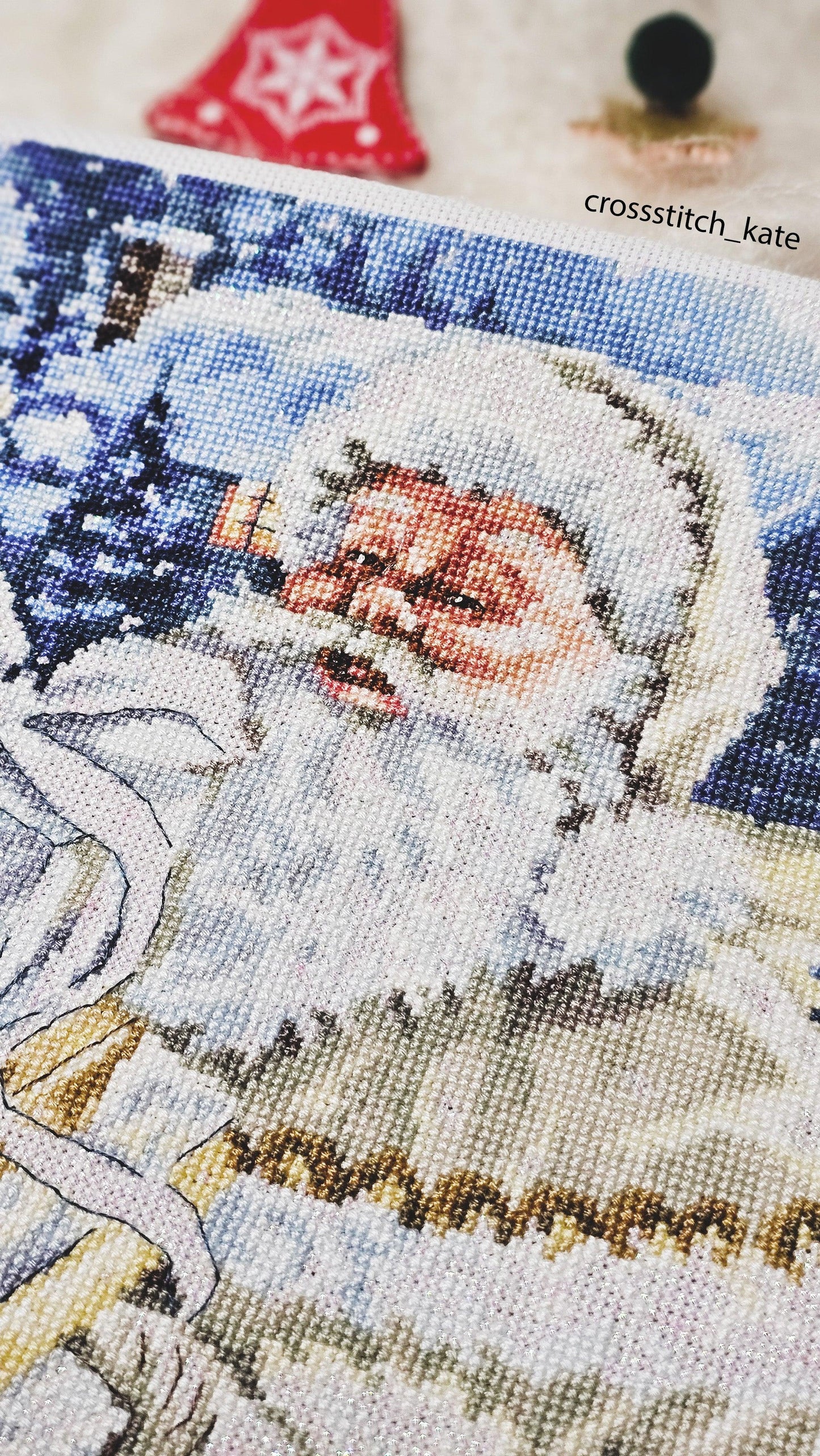 Cross Stitch Kit Luca-S - Santa and Pressies, BU5034 - Luca-S Cross Stitch Kits