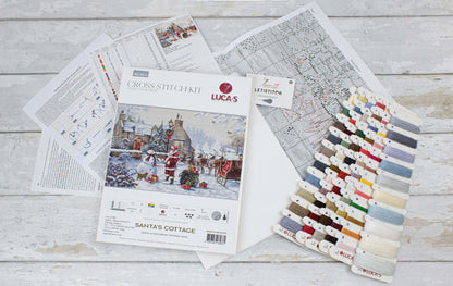 Cross Stitch Kit Luca-S - Santa's Cottage, BU5011 - Luca-S Cross Stitch Kits