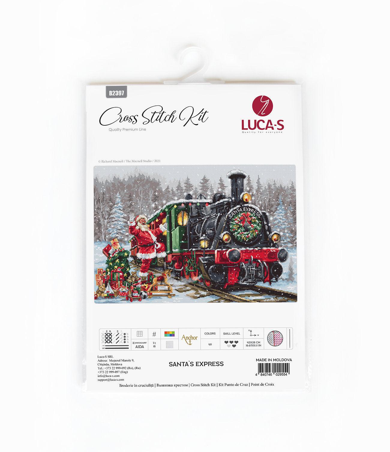 Cross Stitch Kit Luca-S - Santa`s Express - HobbyJobby