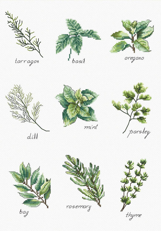 Cross Stitch kit Luca-S - Spices and Herbs, B2345 - Luca-S Cross Stitch Kits