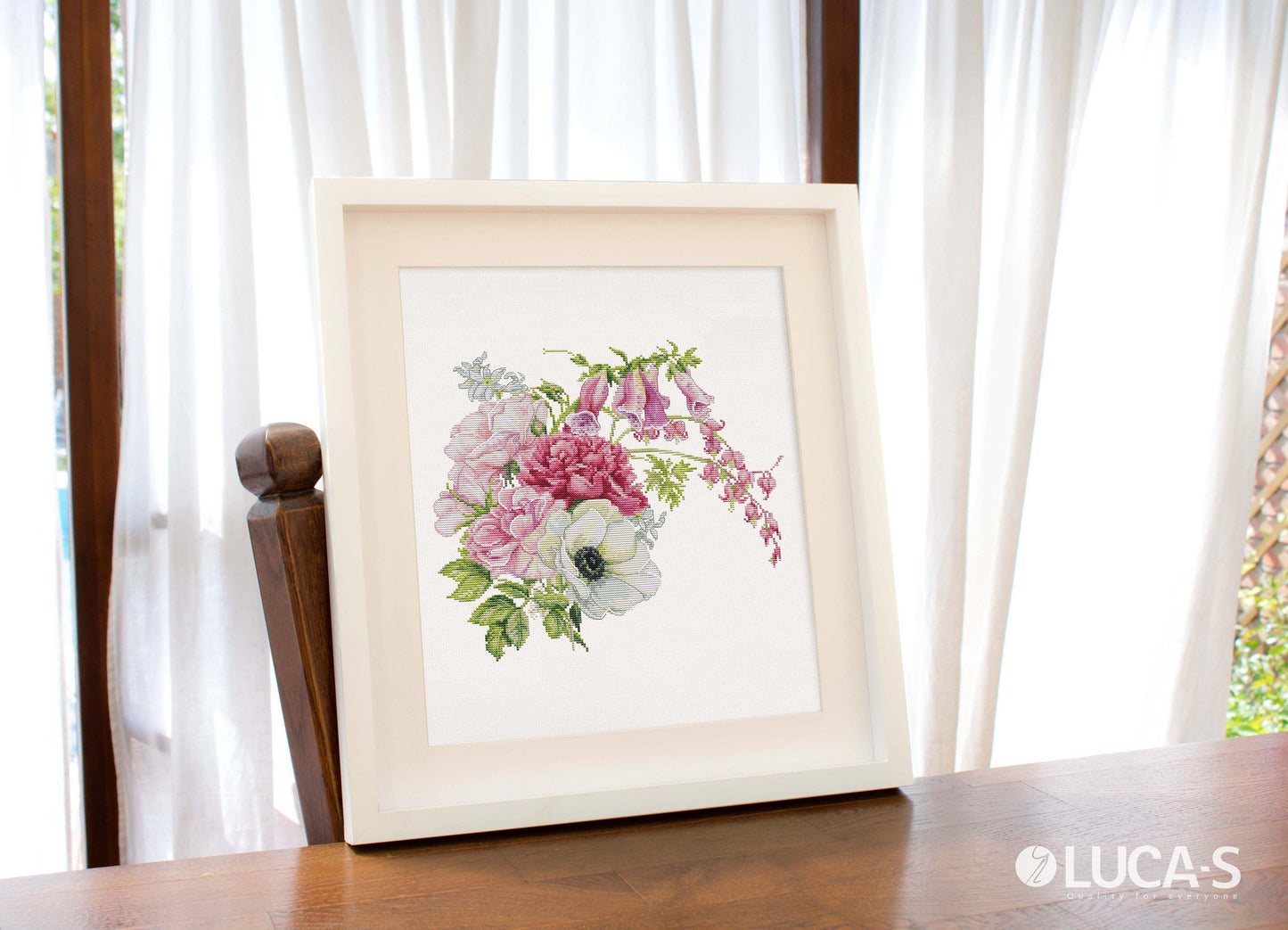 Cross Stitch Kit Luca-S - Spring Bouquet, B7018 - Luca-S Cross Stitch Kits