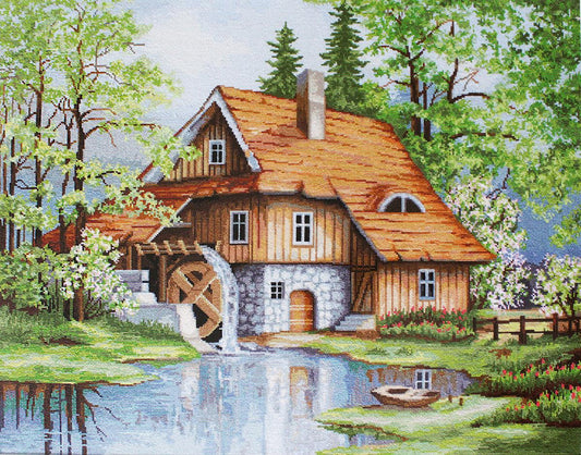 Cross Stitch Kit Luca-S - Spring Landscape, B492 - Luca-S