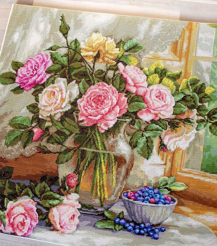 Cross Stitch Kit Luca-S - Still Life with Blueberries, B588 - Luca-S Cross Stitch Kits