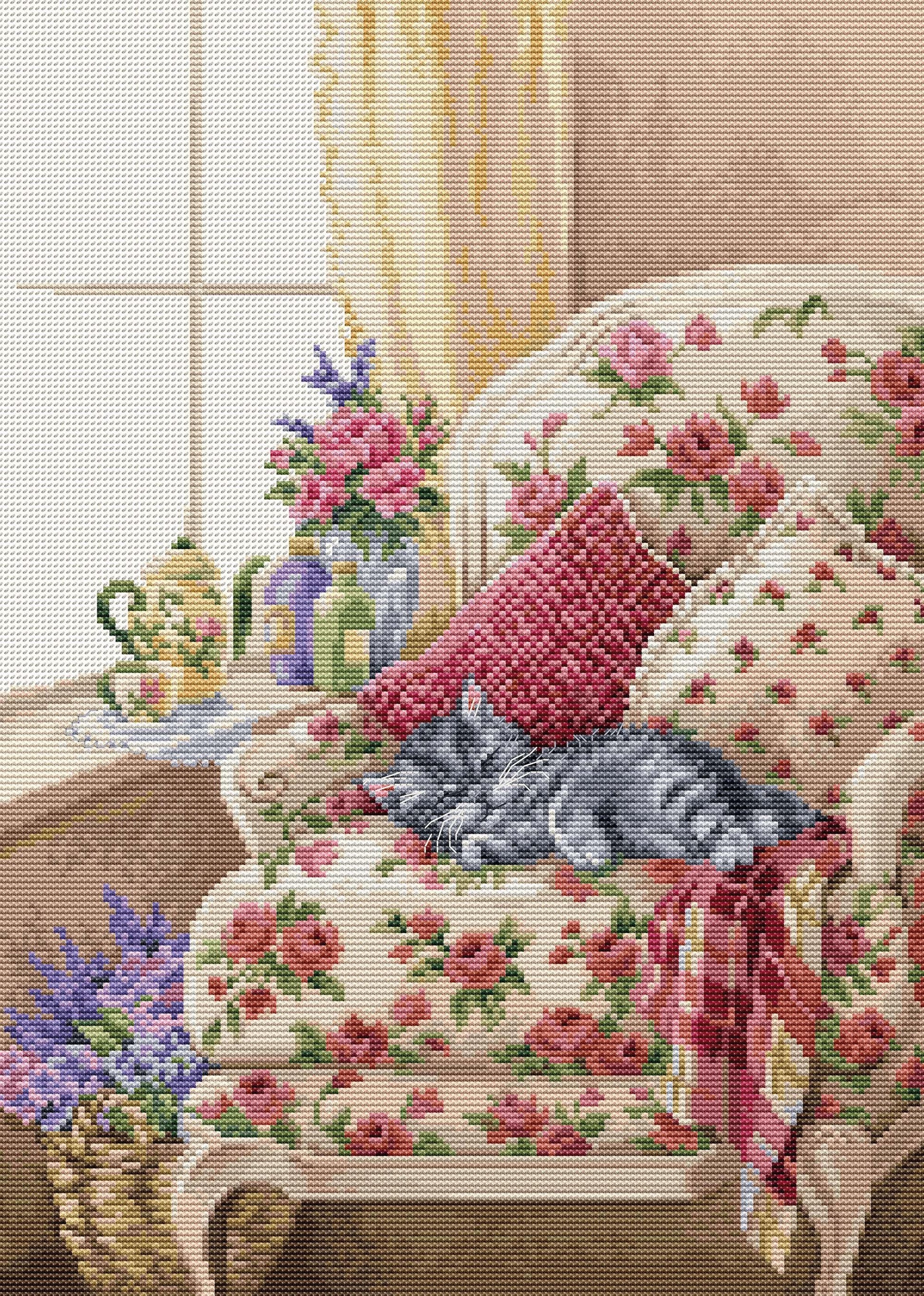 Cross Stitch Kit Luca-S - Sweet Dreams, BU5017 - Luca-S Cross Stitch Kits