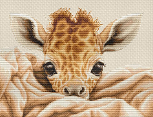 Cross Stitch Kit Luca-S - The Baby Giraffe, B2425 - Luca-S Cross Stitch Kits