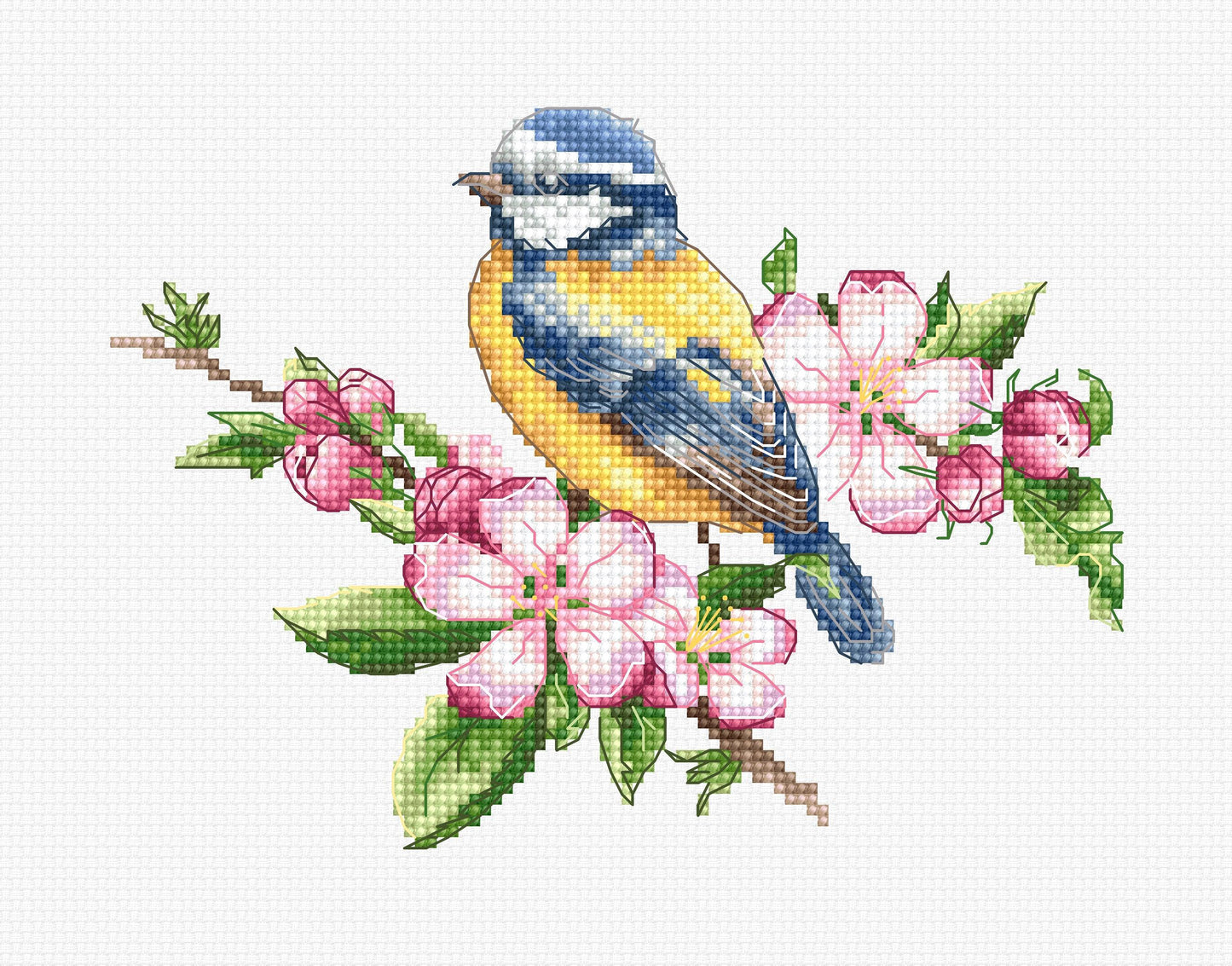 Cross Stitch Kit Luca-S - The blue tit, B1195 - Luca-S Cross Stitch Kits