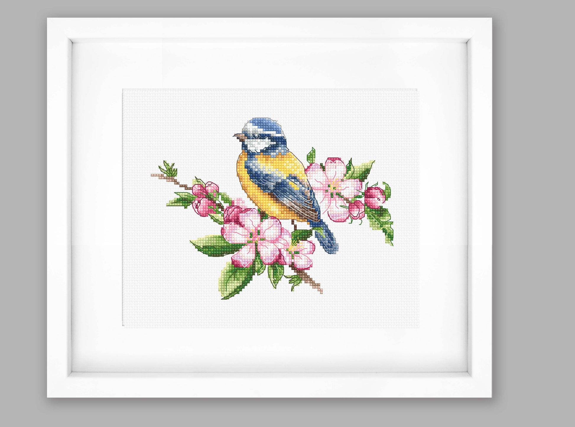 Cross Stitch Kit Luca-S - The blue tit, B1195 - Luca-S Cross Stitch Kits