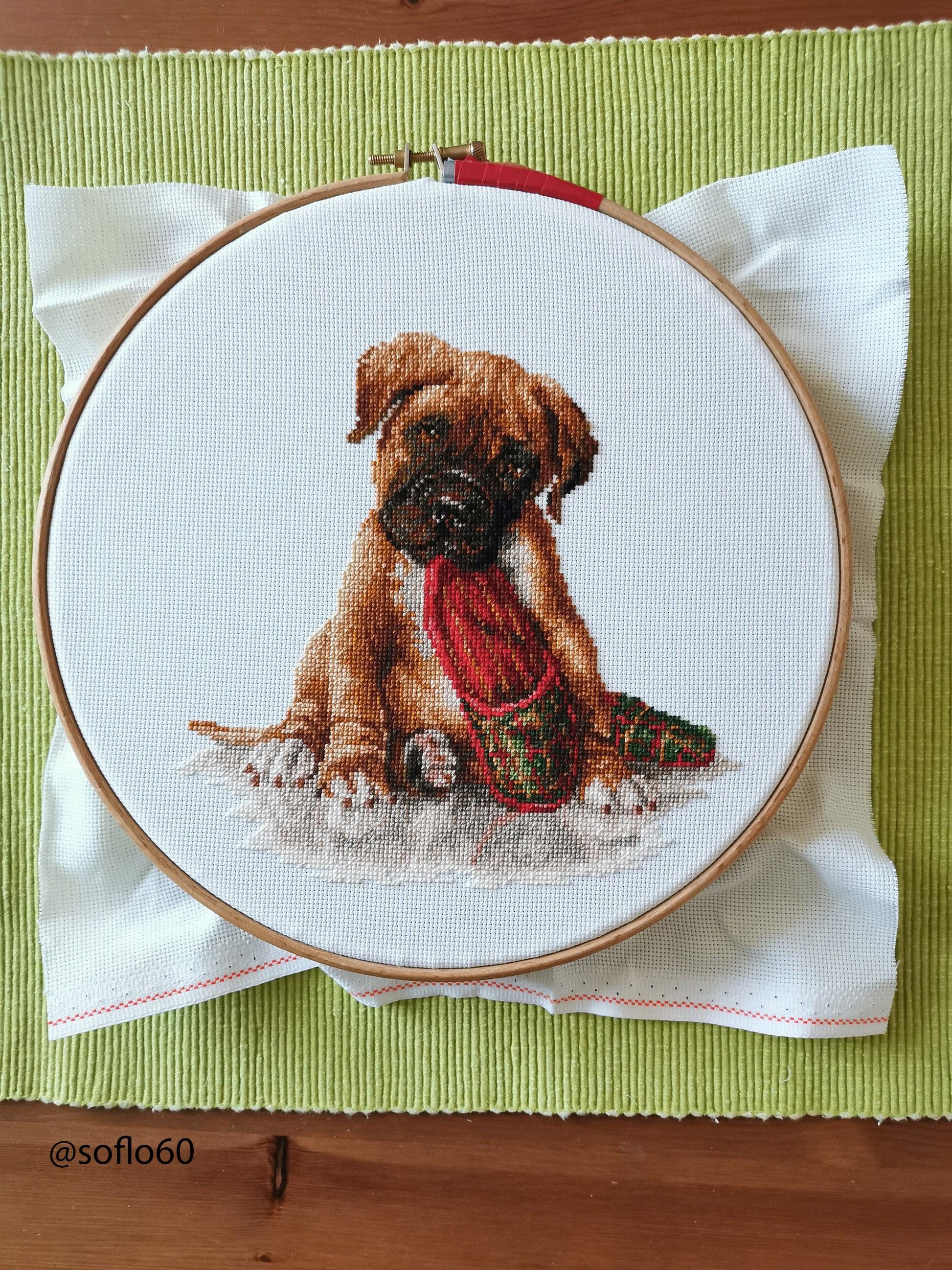 Cross Stitch Kit Luca-S - The Boxer, B2338 - Luca-S Cross Stitch Kits