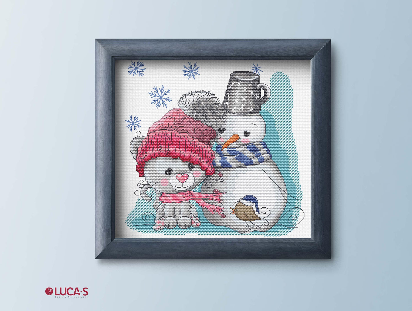 Cross Stitch Kit Luca-S - The Cat & Friends, B1199 - Luca-S Cross Stitch Kits