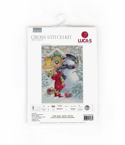 Cross Stitch Kit Luca-S - The Girl With Gifts, BU5018 - Luca-S Cross Stitch Kits