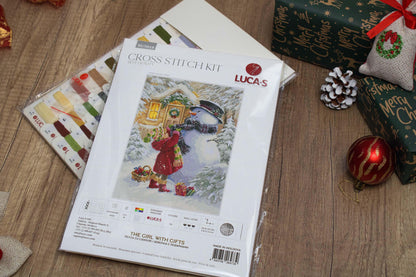 Cross Stitch Kit Luca-S - The Girl With Gifts, BU5018 - Luca-S Cross Stitch Kits