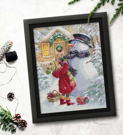 Cross Stitch Kit Luca-S - The Girl With Gifts, BU5018 - Luca-S Cross Stitch Kits
