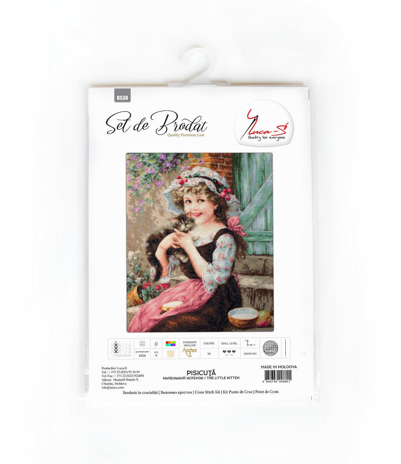 Cross Stitch Kit Luca-S - The Little Kitty, B538 - Luca-S