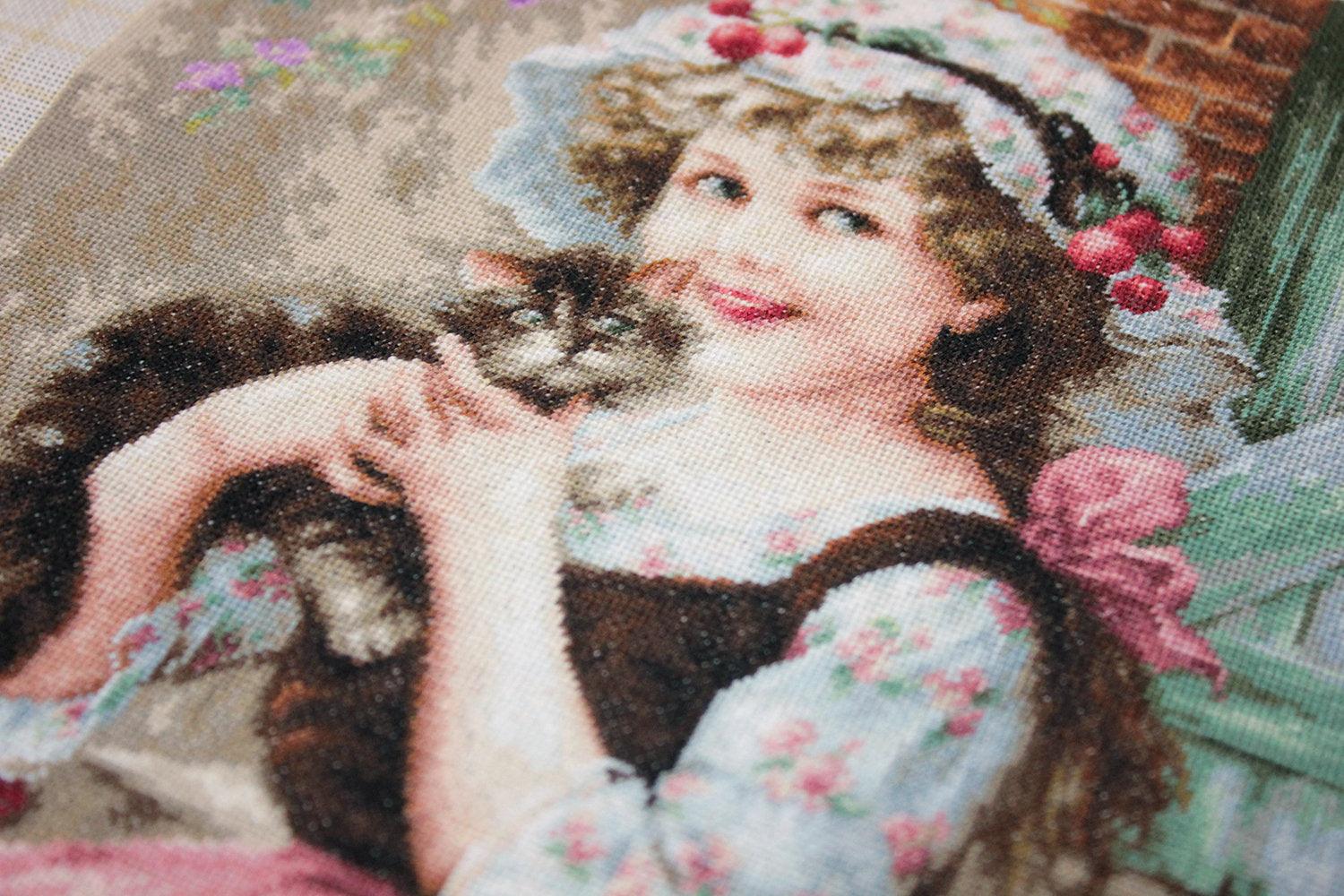 Cross Stitch Kit Luca-S - The Little Kitty, B538 - Luca-S