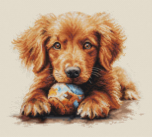 Cross Stitch Kit Luca-S - The Play Time, BU5037 - Luca-S Cross Stitch Kits