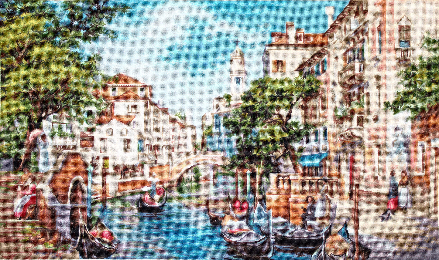 Cross Stitch Kit Luca-S - The streets of San Polo, B589 - Luca-S Cross Stitch Kits