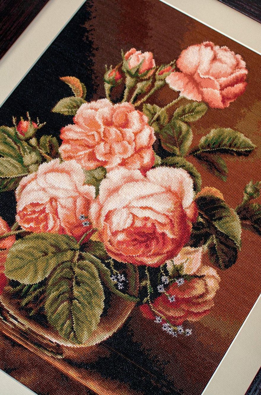 Cross Stitch Kit Luca-S - Vase of roses, B488 - Luca-S