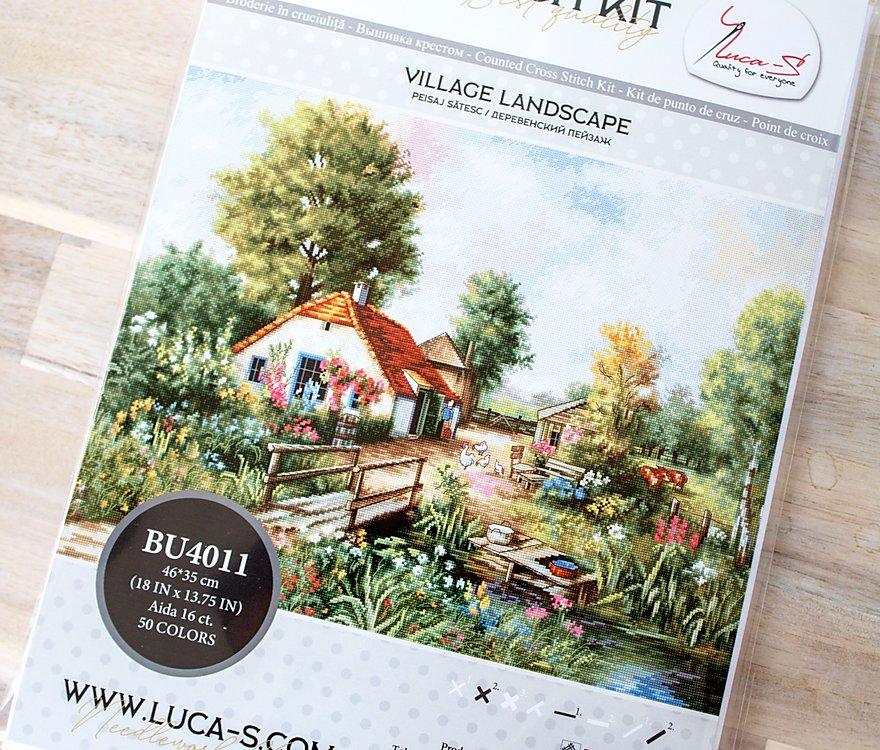 Cross Stitch Kit Luca-S - Village landscape, BU4011 - Luca-S Cross Stitch Kits