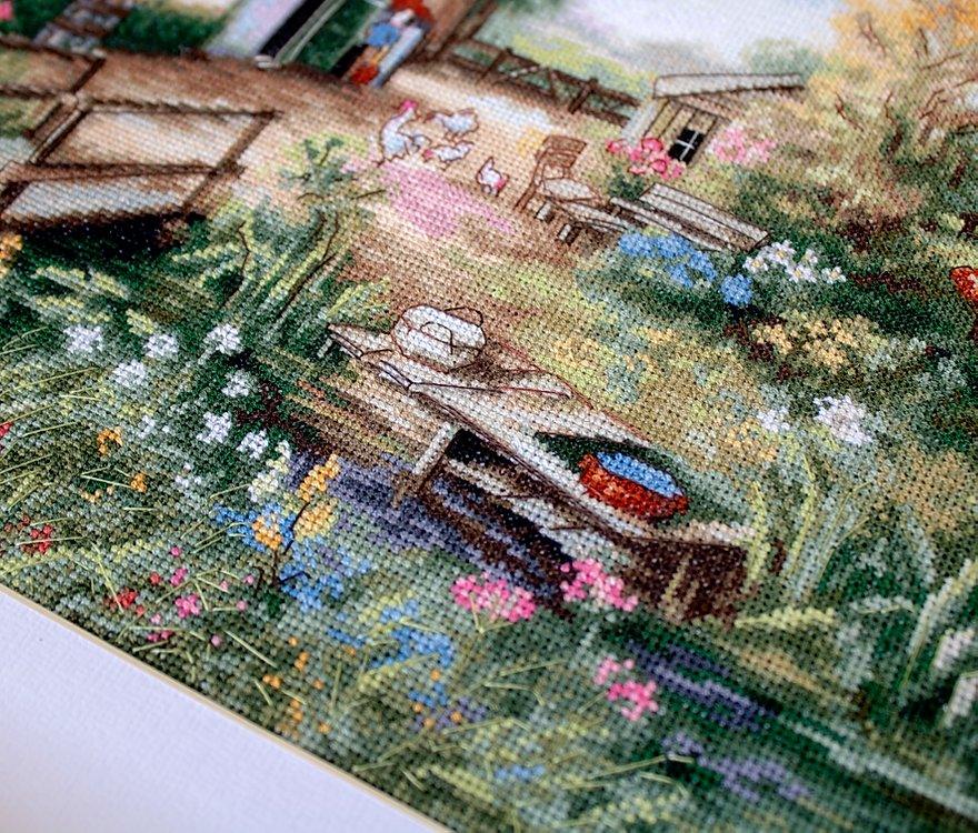 Cross Stitch Kit Luca-S - Village landscape, BU4011 - Luca-S Cross Stitch Kits