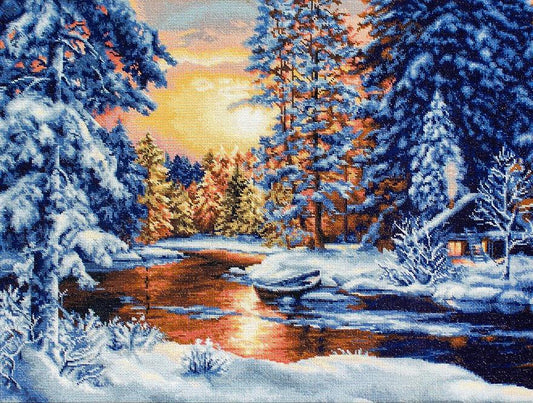 Cross Stitch Kit Luca-S - Winter Landscape, B477 - Luca-S