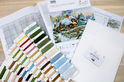 Cross Stitch Kit Luca-S - Winter landscape BU5001 - Luca-S Cross Stitch Kits