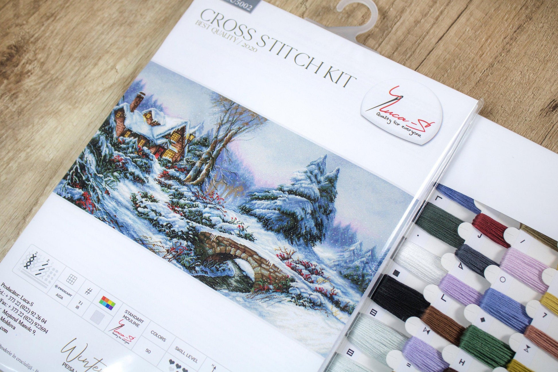 Cross Stitch Kit Luca-S - Winter Landscape, BU5002 - Luca-S Cross Stitch Kits