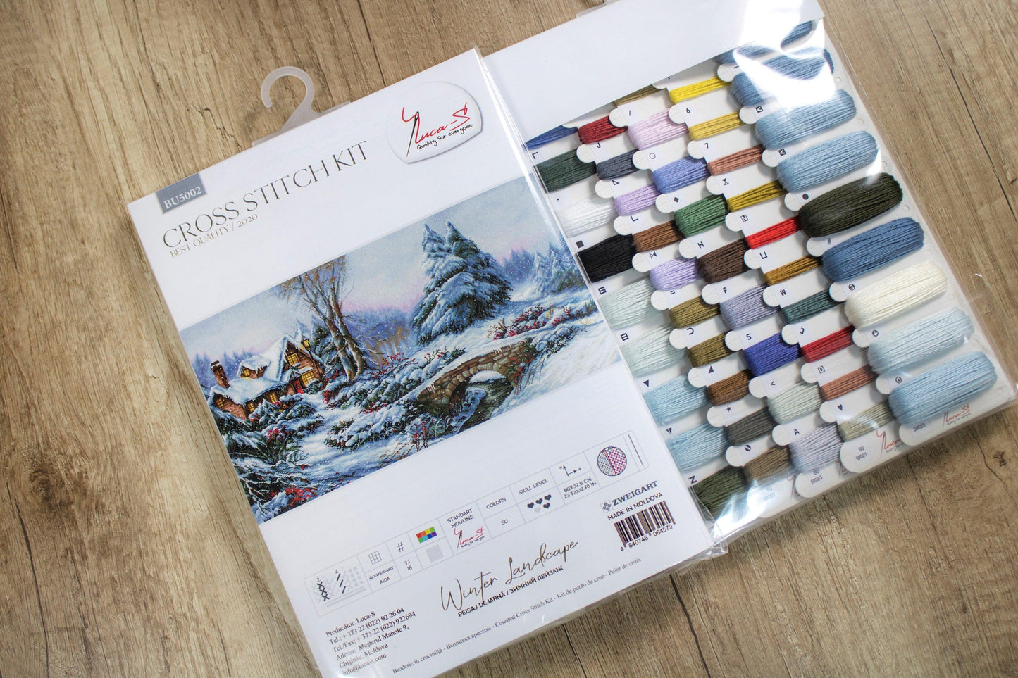 Cross Stitch Kit Luca-S - Winter Landscape, BU5002 - Luca-S Cross Stitch Kits