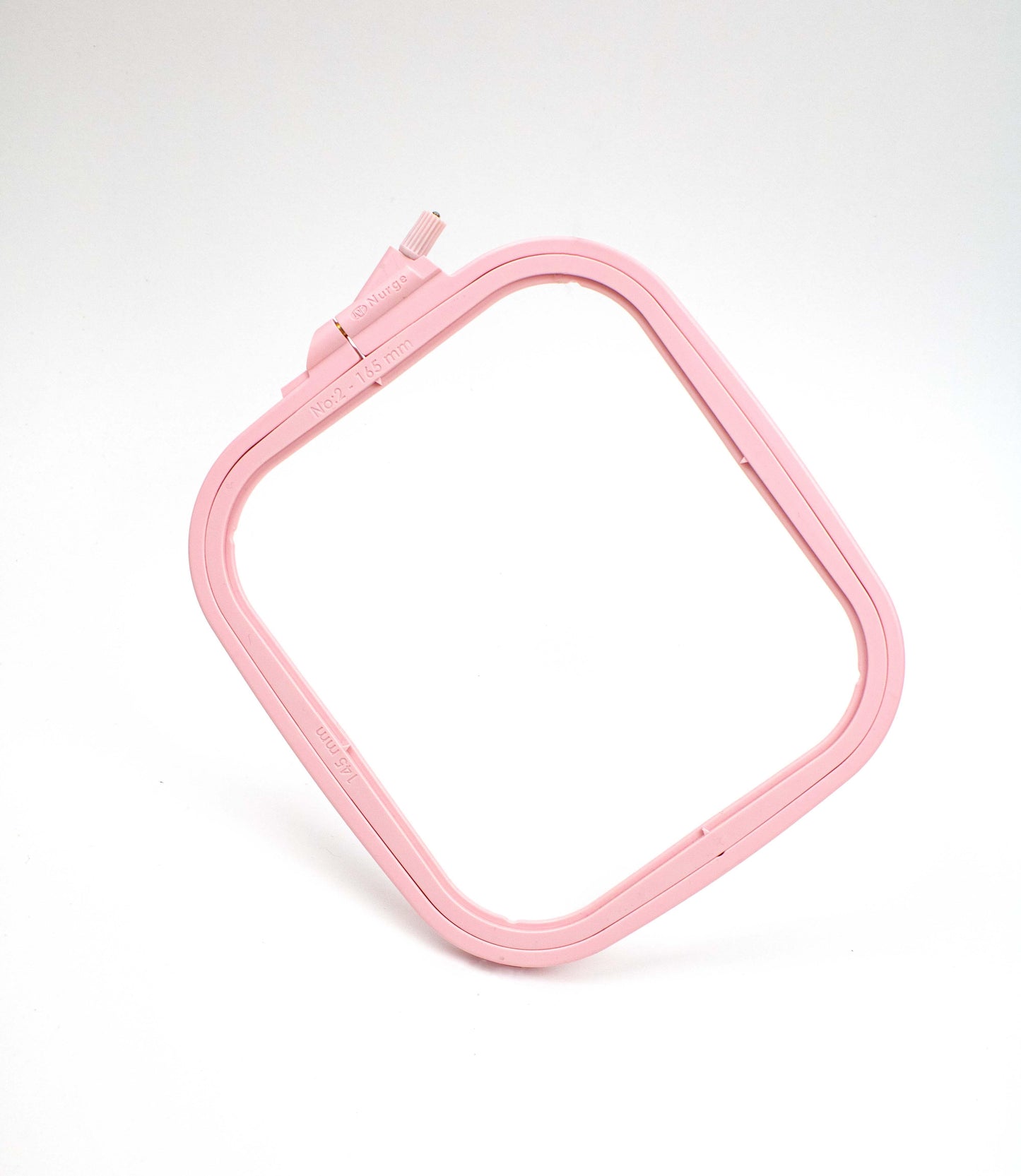 Cross Stitch Square Hoop, Pink - Nurge Embroidery Hoop - Luca-S Hoops