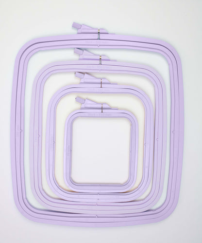 Cross Stitch Square Hoop, Purple - Nurge Embroidery Hoop - Luca-S Hoops