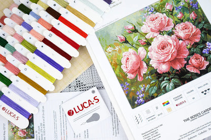 Kit Petit Point Luca-S GOLD - Il Giardino delle Rose, G717