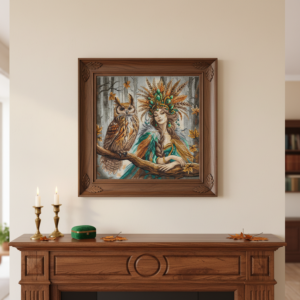 Dettaglio 11 del kit ricamo AVA P019 – La regina della foresta