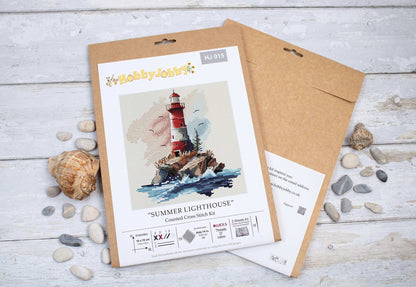 HJ015 Kit punto croce HobbyJobby – Faro d’estate