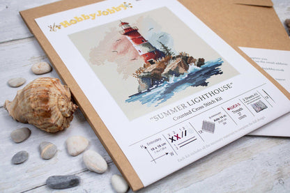HJ015 Kit punto croce HobbyJobby – Faro d’estate