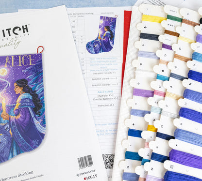 L10-002 Letistitch Arctic Enchantress Stocking – confezione, schema e materiali inclusi