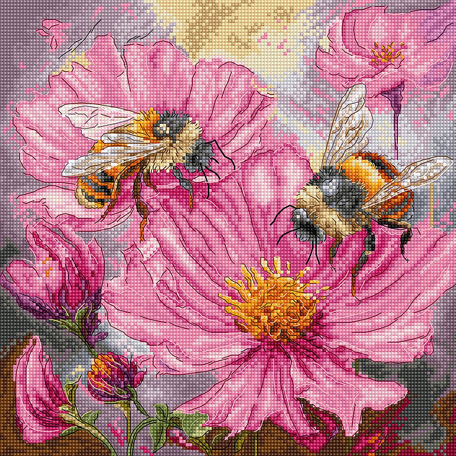 Cross Stitch Kit LetiStitch - L9933 Honey Blooms