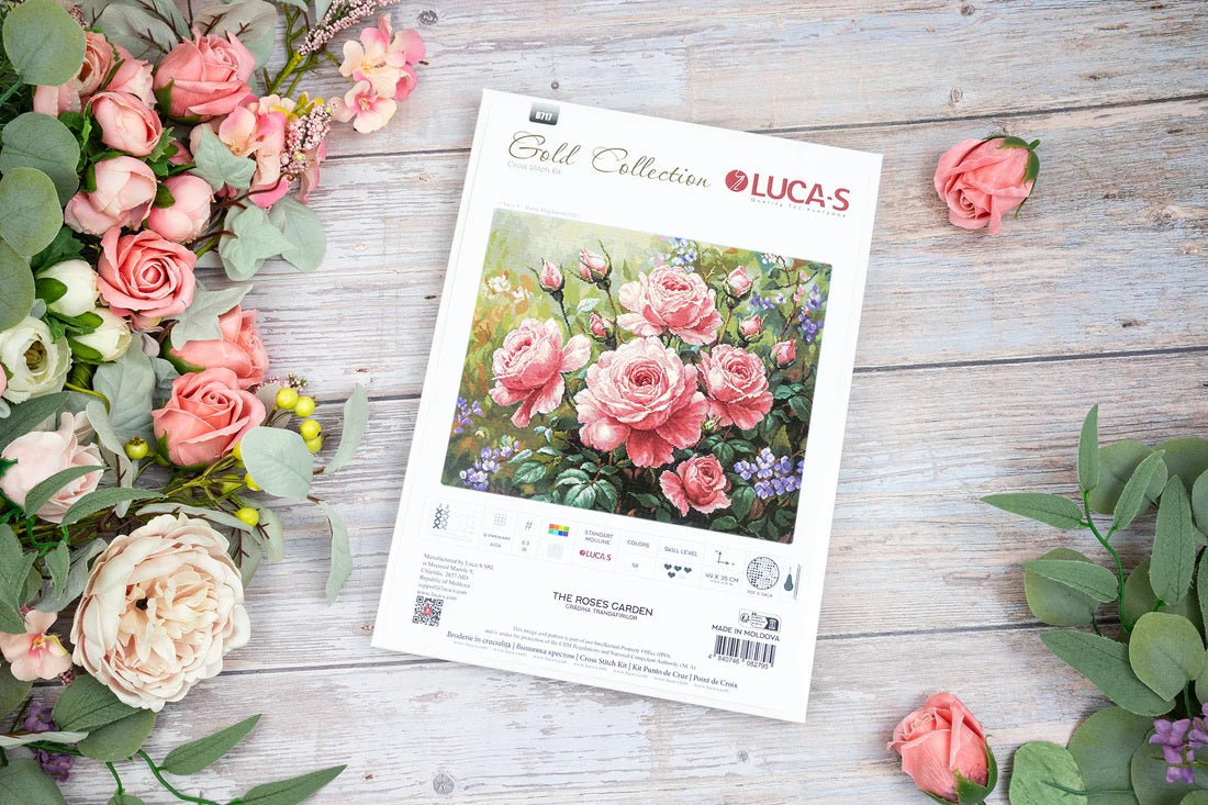 Kit Punto Croce Luca-S GOLD - Giardino di Rose, B717