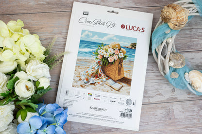 B735 Kit punto croce Luca-S – Azure Beach