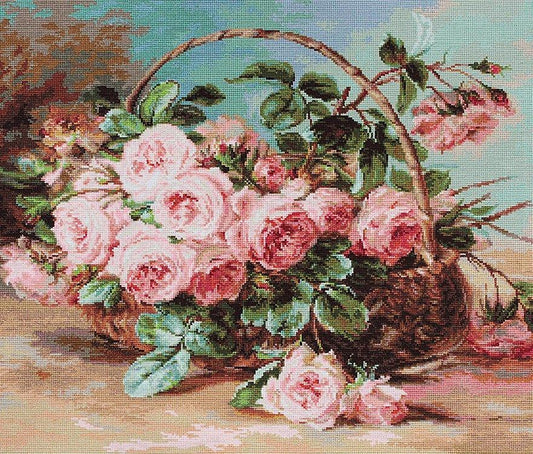 Petit Point Kit Luca-S - Rose Basket, G547 - Luca-S