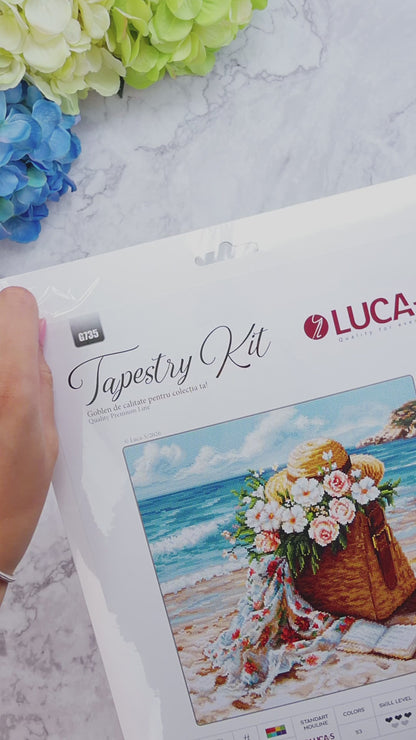 B735 Kit punto croce Luca-S – Azure Beach