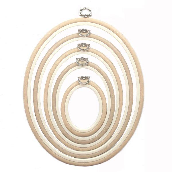 Sand Embroidery Hoop - Oval Nurge Flexible Hoop - Luca-S Hoops