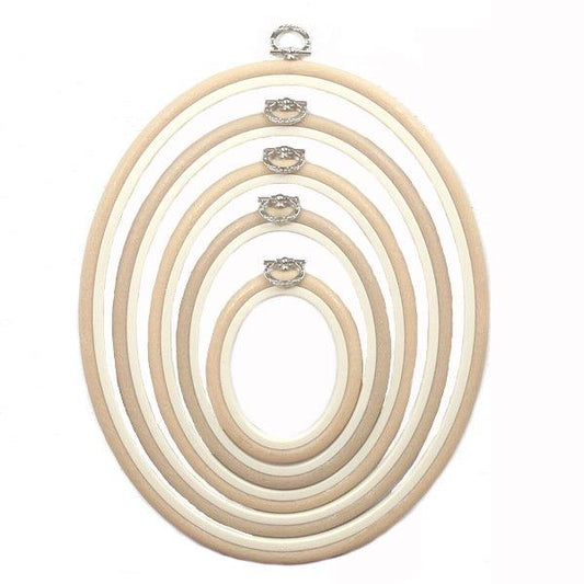 Sand Embroidery Hoop - Oval Nurge Flexible Hoop - Luca-S Hoops