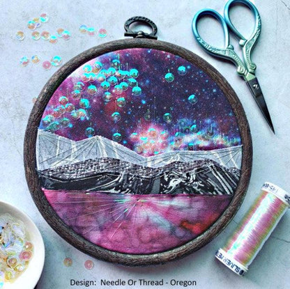 Sand Embroidery Round Hoop - Nurge Flexible Hoop, Round Cross Stitch Hoop - Luca-S Hoops