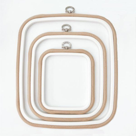 Sand Square Embroidery Hoop - Nurge Flexible Cross Stitch Hoop - Luca-S Hoops