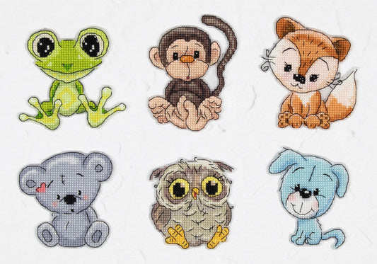 Toys Cross Stitch Kits - Friends 1, JK038 - Luca-S Cross Stitch Toys