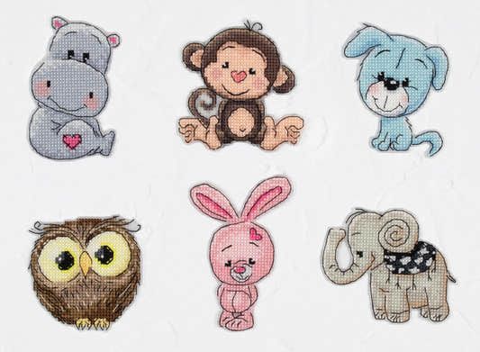 Toys Cross Stitch Kits - JK041 Friends 4 - Luca-S Cross Stitch Toys